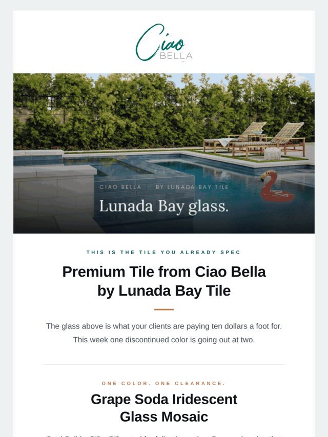 Grape Soda Clearance newsletter created by Key Bridge for Lunada Bay